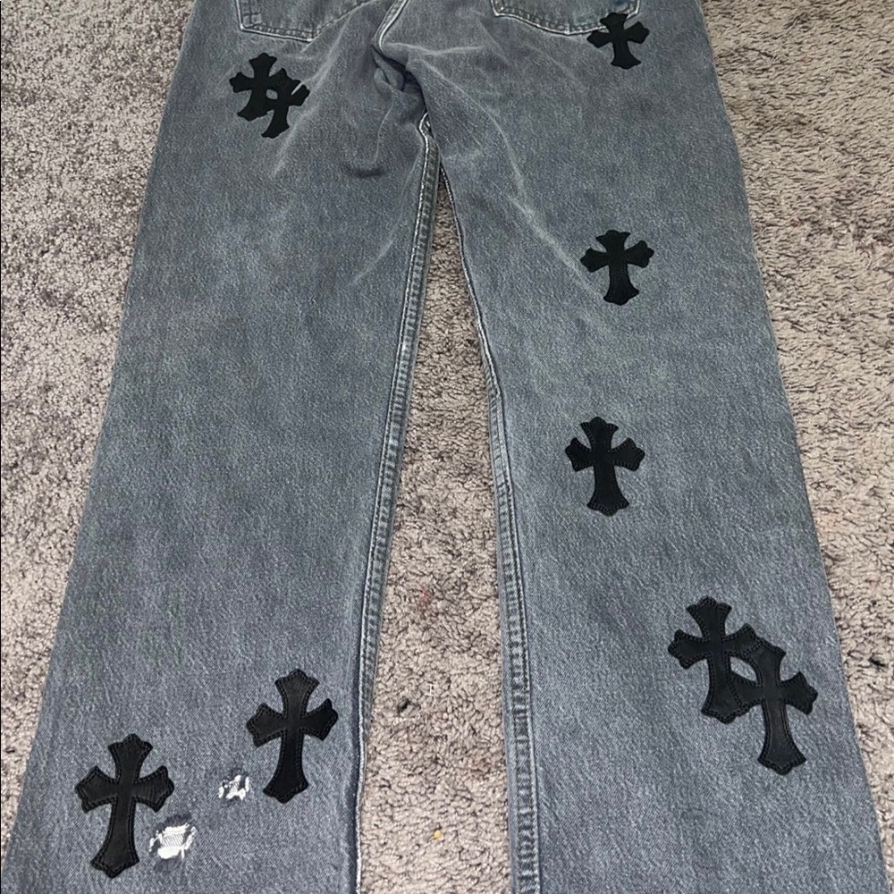 Chrome heart jeans